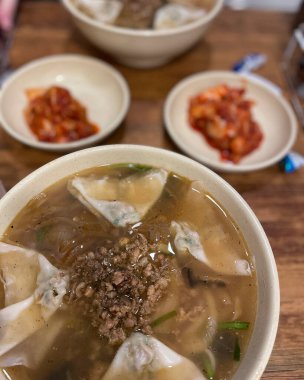 Lezzetli Asya yemeklerine yakın çekim