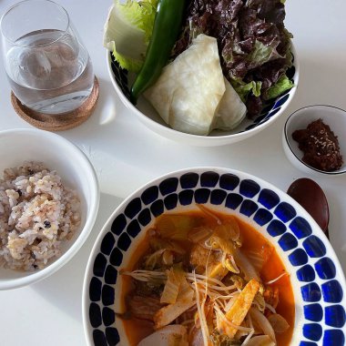 Çorbanın mutfak fotoğrafı.