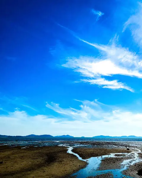 Dağlardaki gölün güzel manzarası