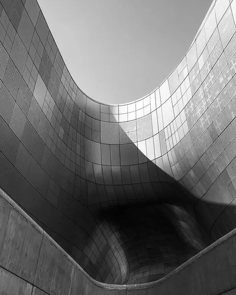 Soyut mimari arka plan. 3 boyutlu illüstrasyon. 3d oluşturma