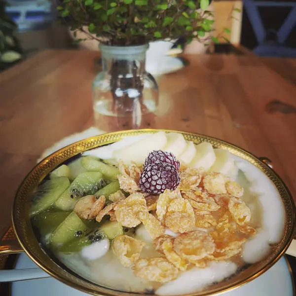 Lezzetli Asya yemeklerinin yakın görüntüsü