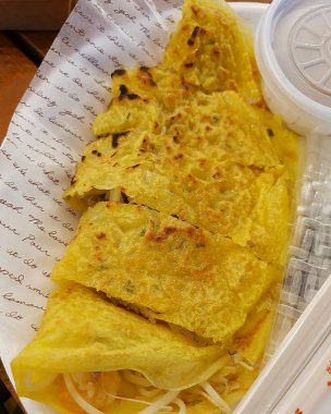 Lezzetli Asya yemeklerinin yakın görüntüsü