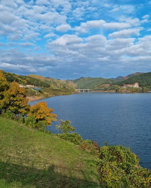 Parktaki nehrin güzel manzarası