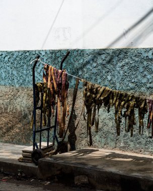 Kudüs şehrinin eski ahşap kapısı