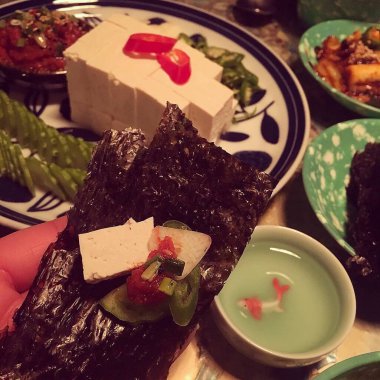 Lezzetli yiyeceklerin yakın görüntüsü