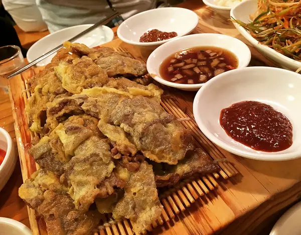 Lezzetli yiyeceklerin yakın görüntüsü