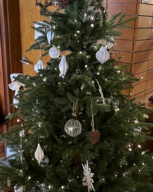 Fiyonklu bir Noel ağacı