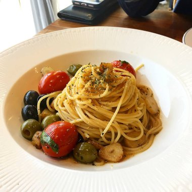 Domates soslu spagetti.