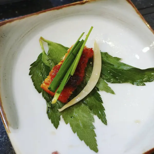 Japon suşi plaka üzerinde