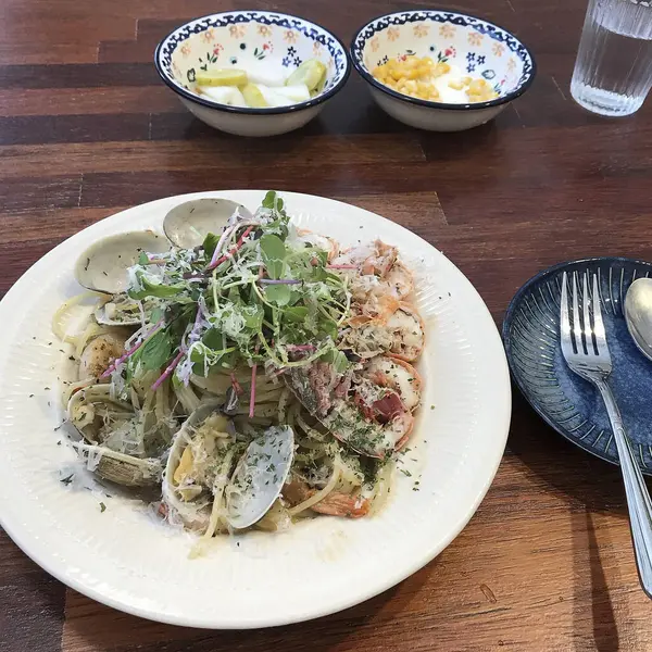 Deniz mahsulleri spagetti makarna