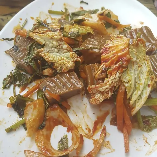 Lezzetli Asya mutfağının yakın görüntüsü