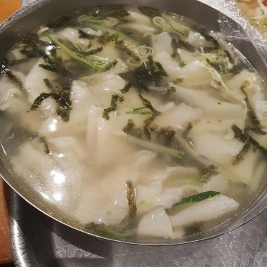 Çorbanın mutfak fotoğrafı.