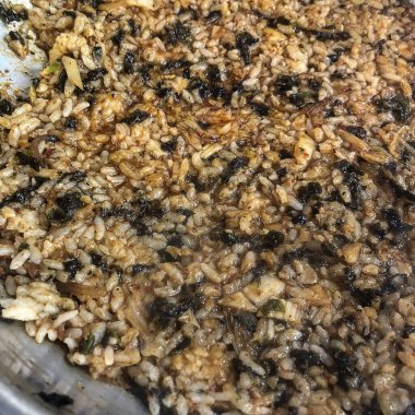 Lezzetli Çin yemekleri, yakın çekim.