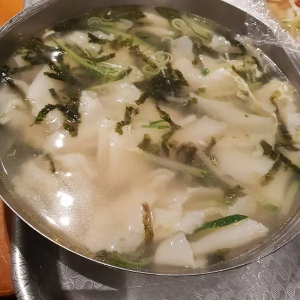 Çorbanın mutfak fotoğrafı.