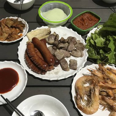 Lezzetli yiyeceklerin en üst görüntüsü