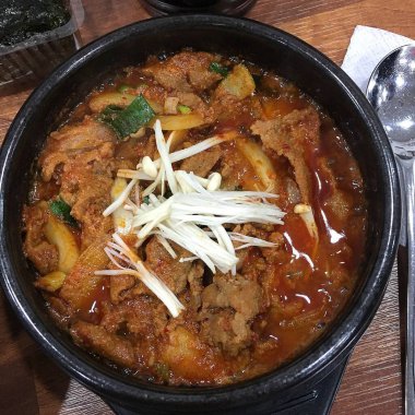 Lezzetli Asya mutfağının yakın görüntüsü