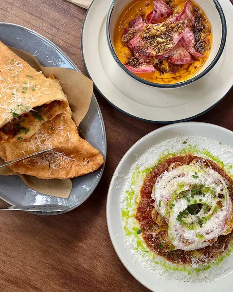 Lezzetli yiyeceklerin yakın görüntüsü