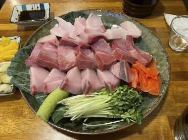 Lezzetli Asya yemeklerinin yakın görüntüsü