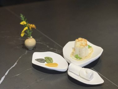 Lezzetli yemekler, seçici odaklanma.