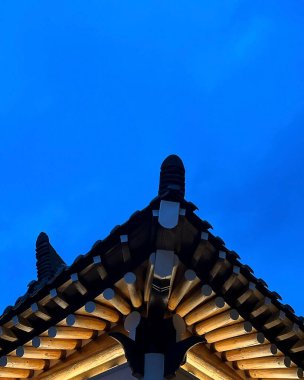 Tayland şehrindeki güzel Çin mimarisi.