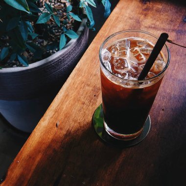 Buz küplü buzlu kahve.