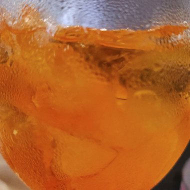 Yakın - lezzetli portakallı gazoz manzarası