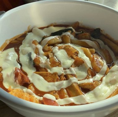 Lezzetli yiyeceklerin yakın görüntüsü