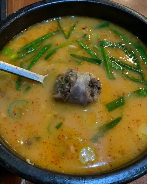 Çorbanın mutfak fotoğrafı.