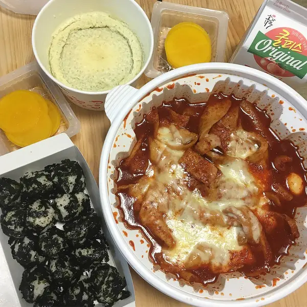 Lezzetli yiyeceklerin yakın görüntüsü