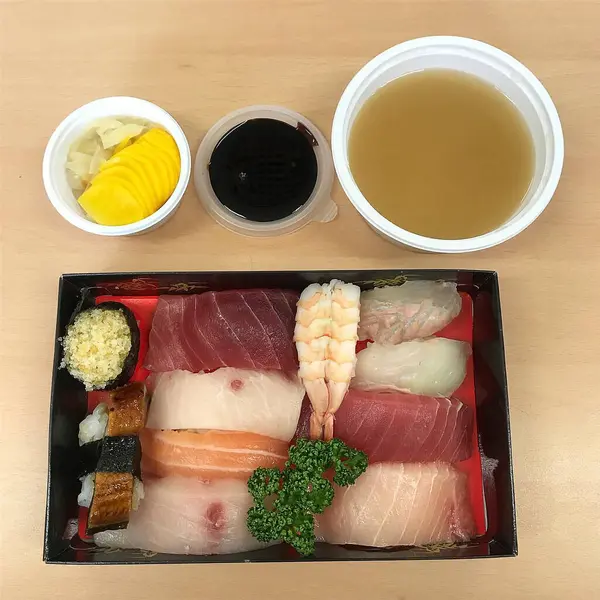 Lezzetli Asya yemeklerinin yakın görüntüsü