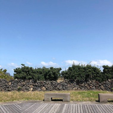 İsrail Eyaleti Adası 'nın güzel manzarası.