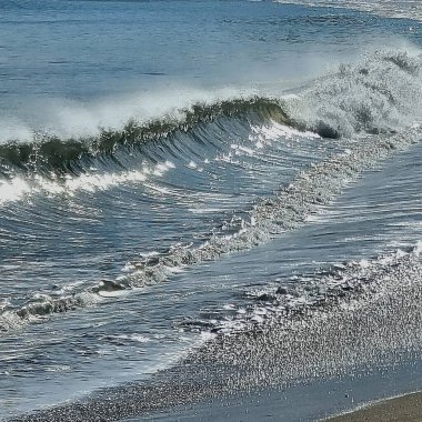 Sahilde deniz köpüğü