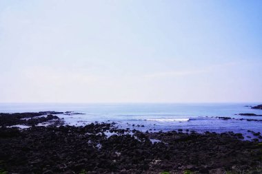 Deniz kıyısının güzel manzarası