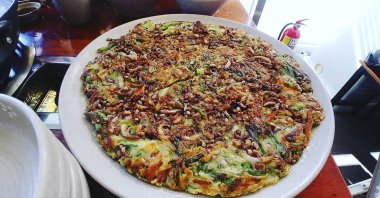 Lezzetli yiyeceklerin yakın görüntüsü