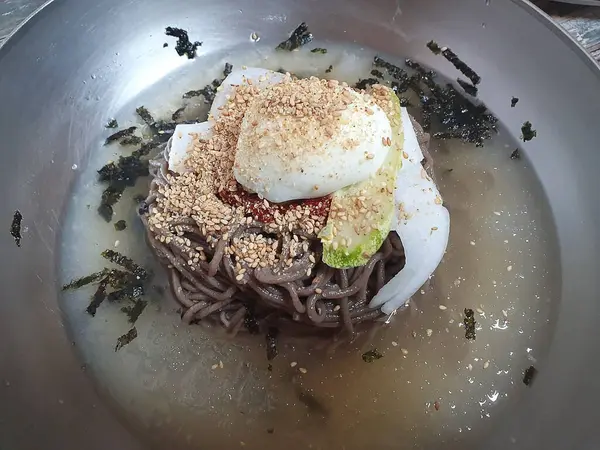 Lezzetli Asya mutfağının yakın görüntüsü