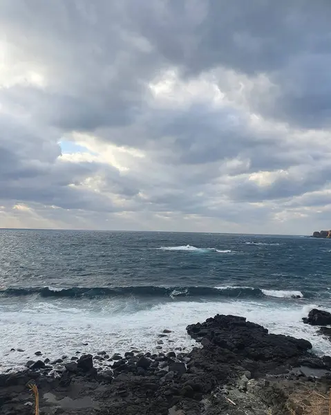 Deniz kıyısının güzel manzarası