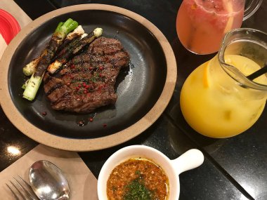 Lezzetli Asya mutfağının yakın görüntüsü