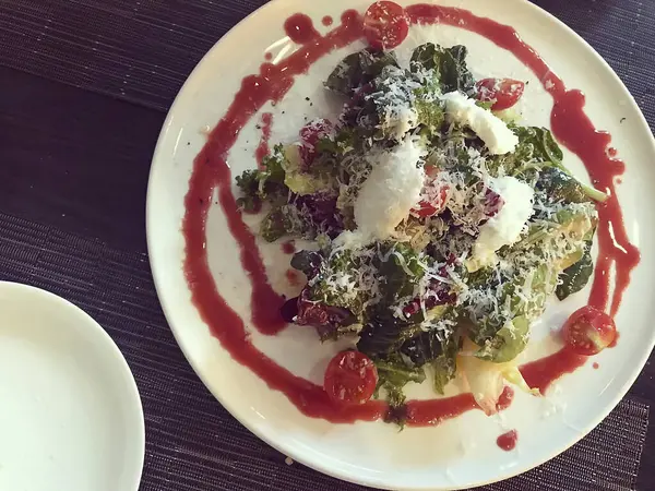 Lezzetli Asya yemeklerinin yakın görüntüsü