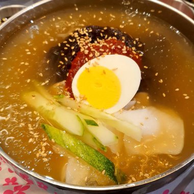 Lezzetli Asya mutfağının yakın görüntüsü