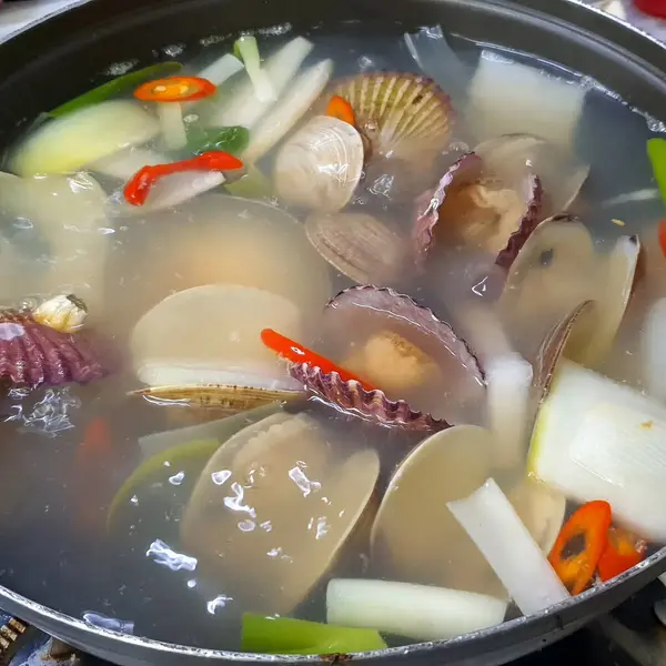 Lezzetli Asya mutfağının yakın görüntüsü