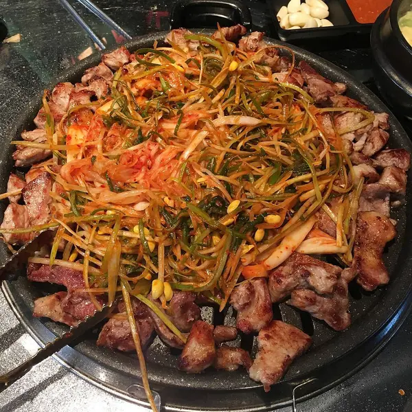 Kızarmış domuz eti fotoğrafı.