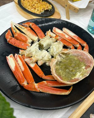 Lezzetli yiyeceklerin yakın görüntüsü