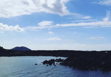 Güzel deniz manzarası. doğa arkaplanı