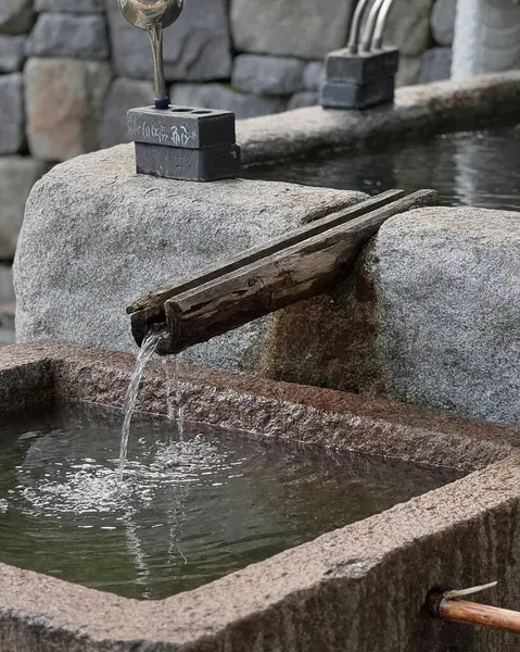 Japonya 'daki çeşme.