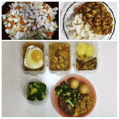 Lezzetli yiyeceklerin yakın görüntüsü