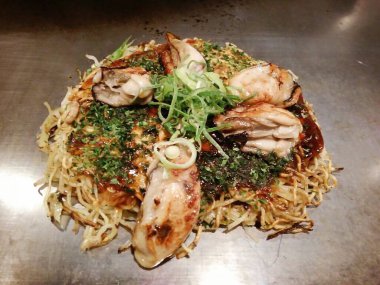 Lezzetli Asya yemeklerinin yakın görüntüsü