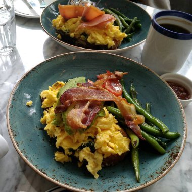 Lezzetli yiyeceklerin yakın görüntüsü