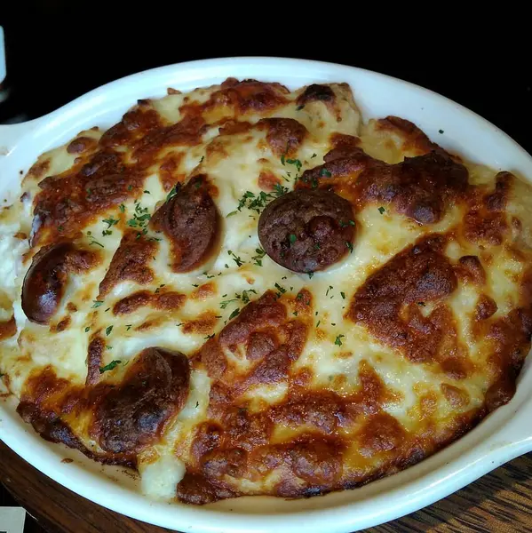 Lezzetli Asya yemeklerinin yakın görüntüsü