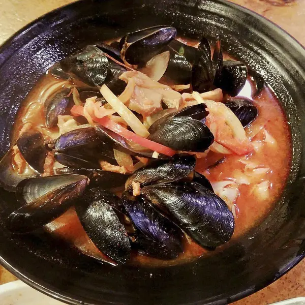 Lezzetli Asya yemeklerinin yakın görüntüsü