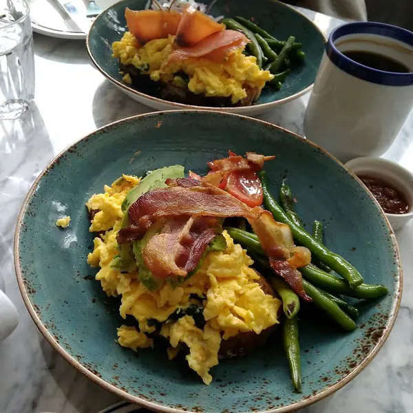Lezzetli yiyeceklerin yakın görüntüsü